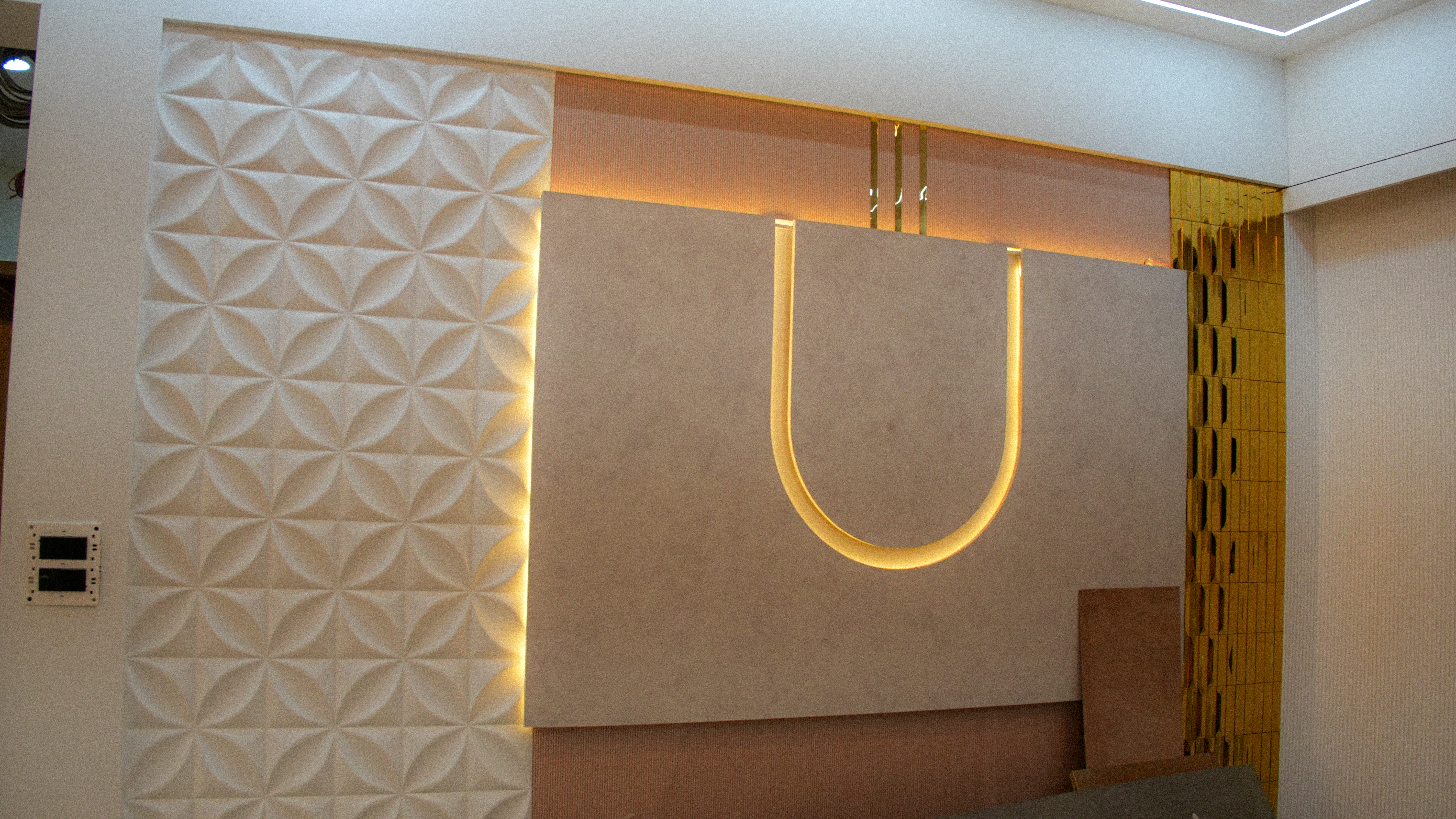 Bedroom 2: Rose Velvet Headboard