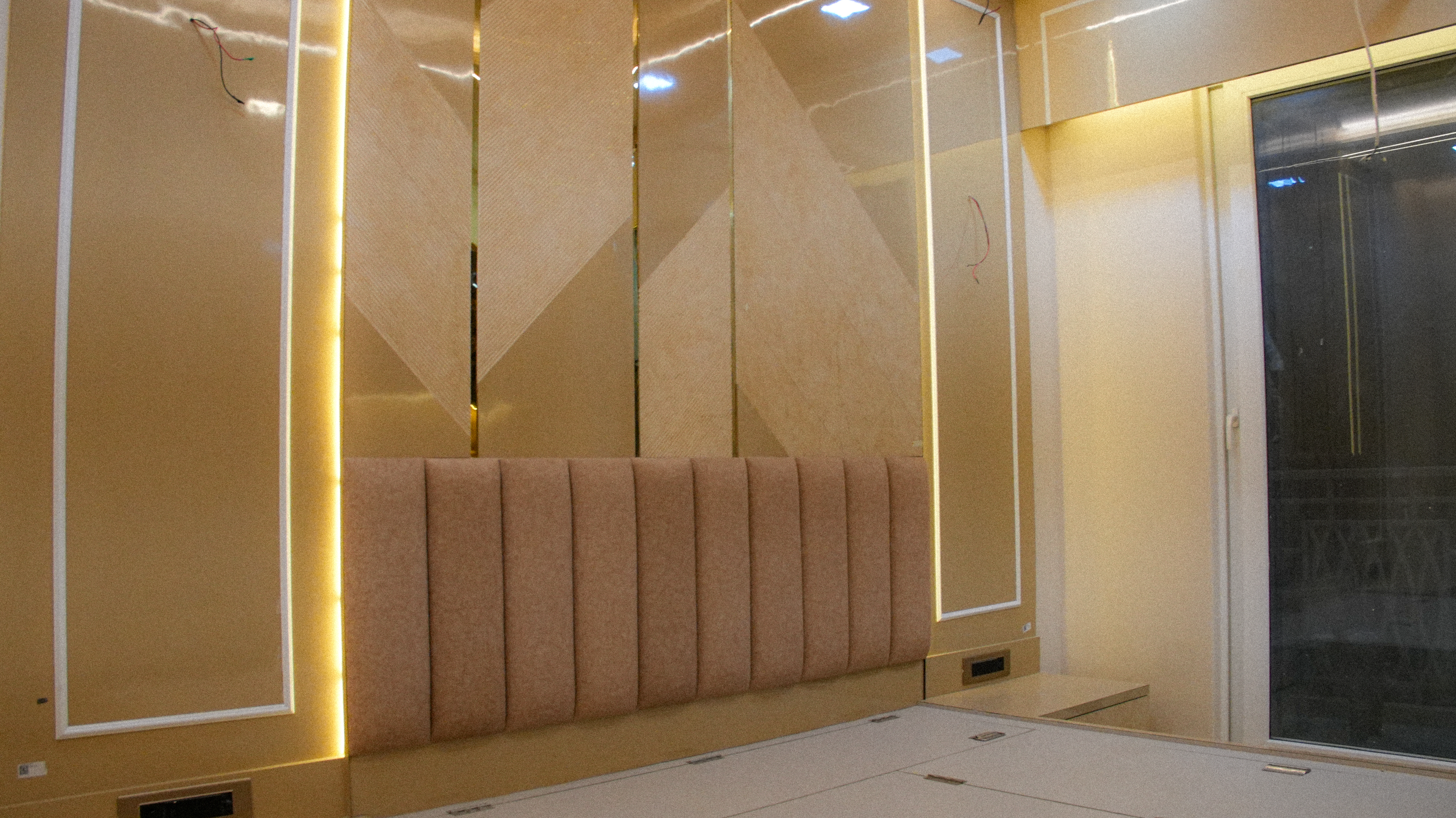 Hall Overview: TV Unit & False Ceiling